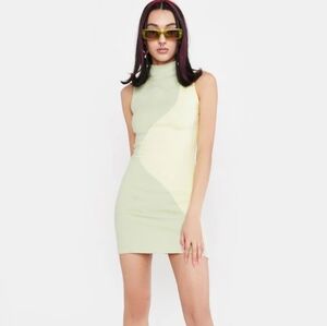 NWT Peppermayo The Palms Mini Dress – Lime Wave – M-L